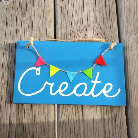 Wall Decor Inspirational Artsy Bundle (3) Create Wander For Creative Tra… - Picture 3 of 8
